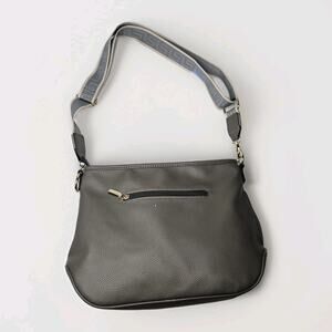 Montana West Pebbled Gray Faux Leather Shoulder Bag Hobo Bag Purse
